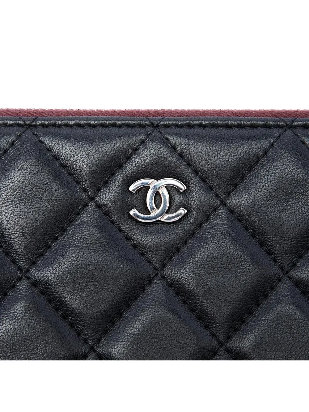 Chanel Large Quilted Lambskin O Case #300390C10B